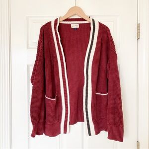 Red Women's Knit Cardigan Size S